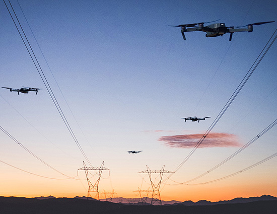 Self-organised autonomous drones could help scale operations