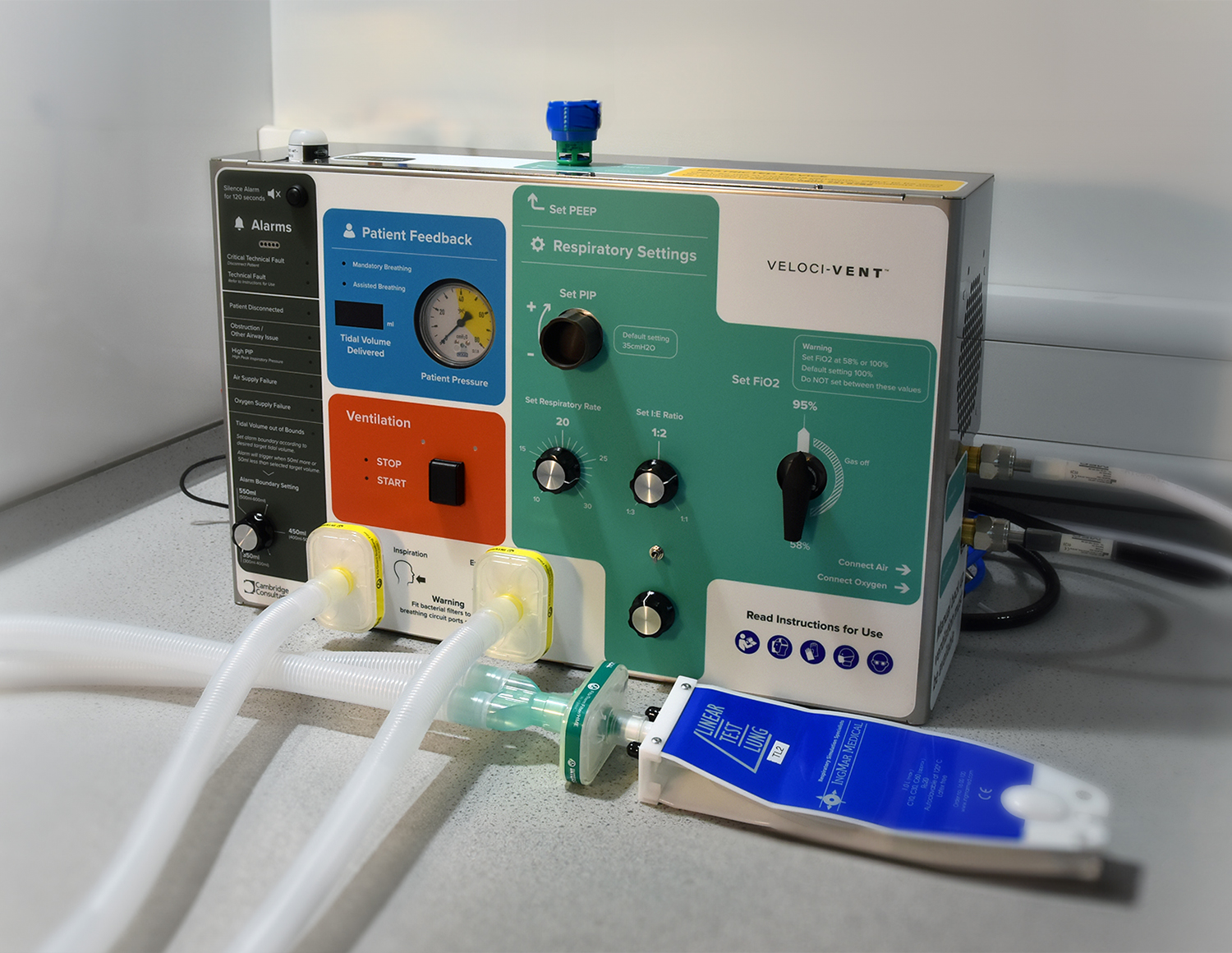 Sophisticated emergency ventilator for the UK government